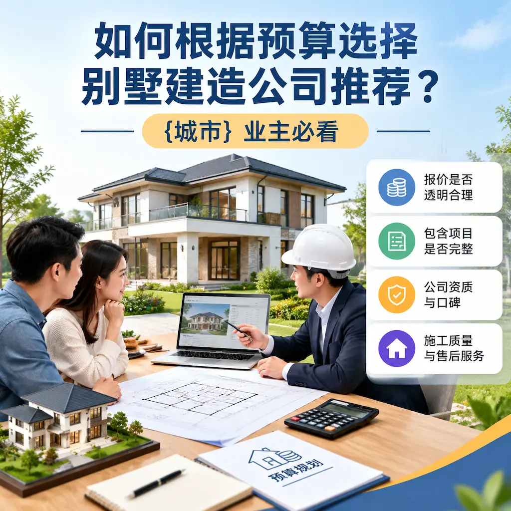 如何根据预算选择别墅建造公司推荐? 锦屏 业主必看